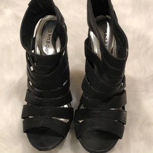 💜bamboo platform sandals